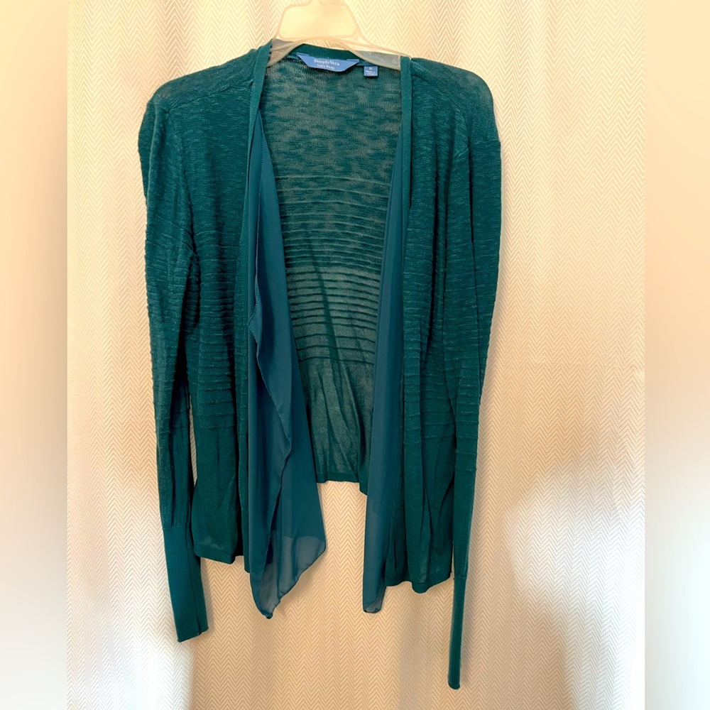 Simply Vera Emerald Green Cardigan M